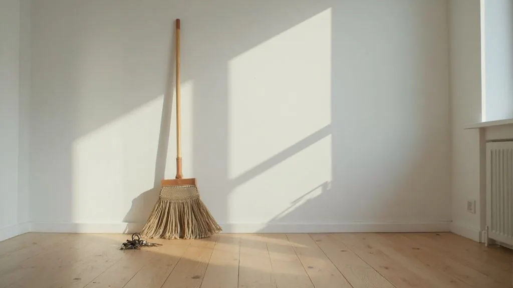 Leere, besenrein übergebene Wohnung